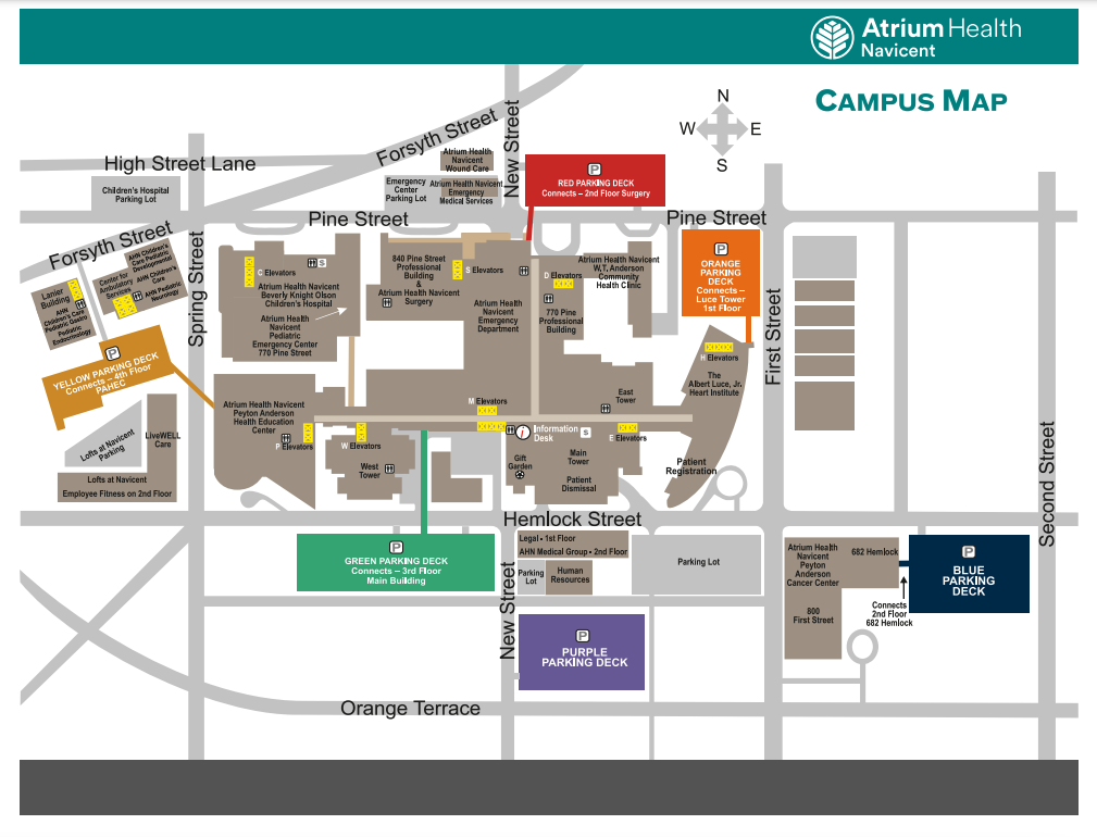 Directions and Maps for Atrium Health Navicent
